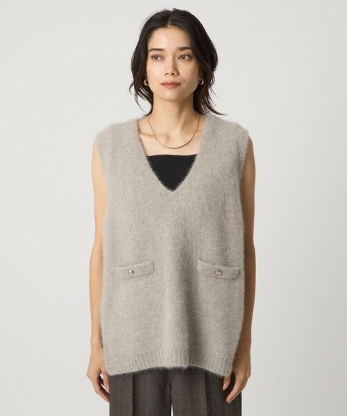 green label relaxing / グリーンレーベル リラクシング ベスト | ヘアリー ニット ベスト | 詳細26