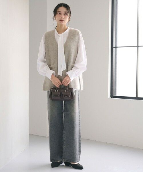 green label relaxing / グリーンレーベル リラクシング ベスト | ヘアリー ニット ベスト | 詳細21