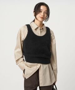 green label relaxing / グリーンレーベル リラクシング ベスト | ヘアリー ニット キャミソール