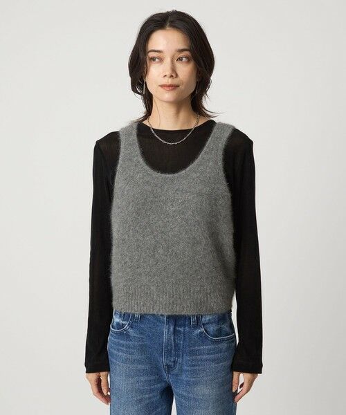 green label relaxing / グリーンレーベル リラクシング ベスト | ヘアリー ニット キャミソール | 詳細9