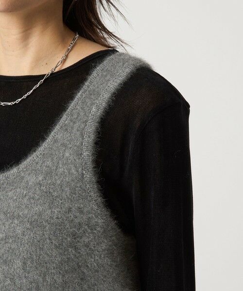 green label relaxing / グリーンレーベル リラクシング ベスト | ヘアリー ニット キャミソール | 詳細13
