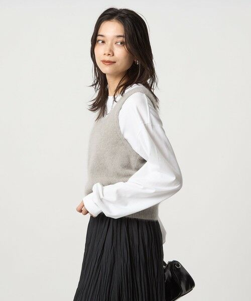 green label relaxing / グリーンレーベル リラクシング ベスト | ヘアリー ニット キャミソール | 詳細19