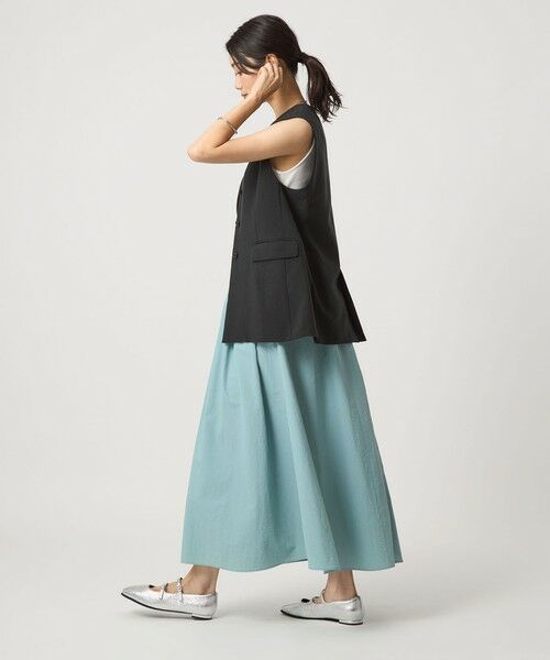 green label relaxing / グリーンレーベル リラクシング ベスト | パウダリー ノーカラー ジレ | 詳細8