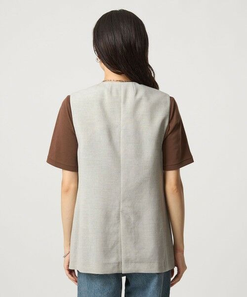 green label relaxing / グリーンレーベル リラクシング ベスト | パウダリー ノーカラー ジレ | 詳細15