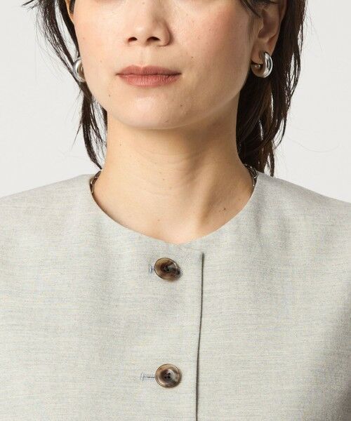 green label relaxing / グリーンレーベル リラクシング ベスト | パウダリー ノーカラー ジレ | 詳細16