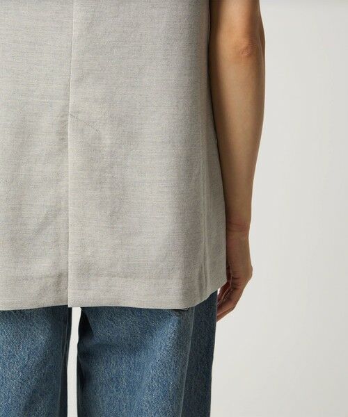 green label relaxing / グリーンレーベル リラクシング ベスト | パウダリー ノーカラー ジレ | 詳細21