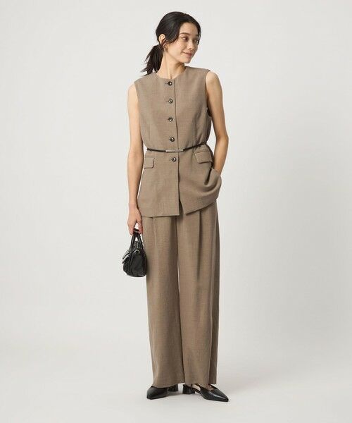 green label relaxing / グリーンレーベル リラクシング ベスト | パウダリー ノーカラー ジレ | 詳細28