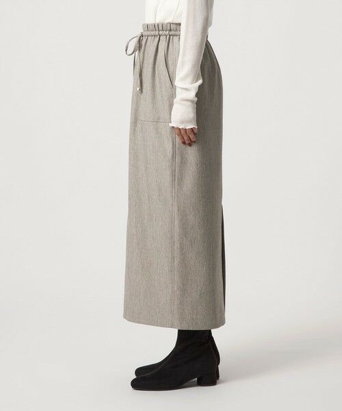 green label relaxing / グリーンレーベル リラクシング ロング・マキシ丈スカート | ［size SHORTあり］ツイードライク スカート マシンウォッシャブル 帯電防止 | 詳細14