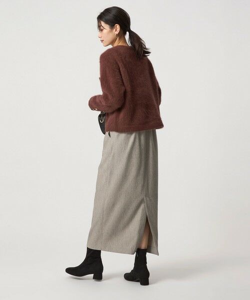 green label relaxing / グリーンレーベル リラクシング ロング・マキシ丈スカート | ［size SHORTあり］ツイードライク スカート マシンウォッシャブル 帯電防止 | 詳細12