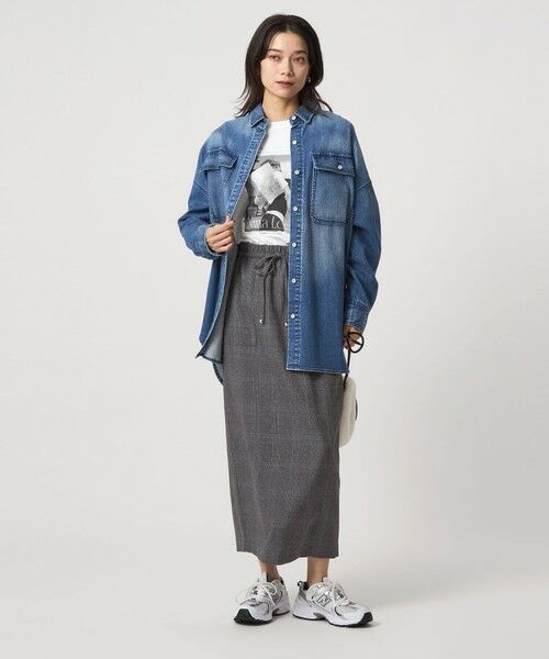 green label relaxing / グリーンレーベル リラクシング ロング・マキシ丈スカート | ［size SHORTあり］ツイードライク スカート マシンウォッシャブル 帯電防止 | 詳細19