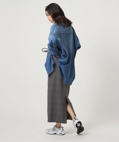 green label relaxing / グリーンレーベル リラクシング ロング・マキシ丈スカート | ［size SHORTあり］ツイードライク スカート マシンウォッシャブル 帯電防止 | 詳細21