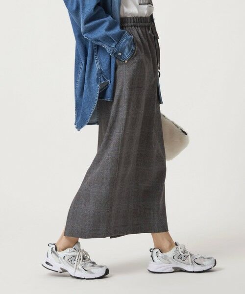 green label relaxing / グリーンレーベル リラクシング ロング・マキシ丈スカート | ［size SHORTあり］ツイードライク スカート マシンウォッシャブル 帯電防止 | 詳細18