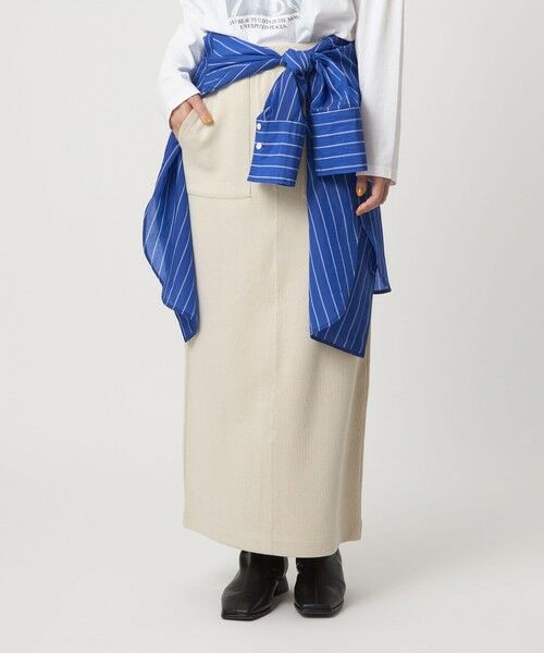 green label relaxing / グリーンレーベル リラクシング ロング・マキシ丈スカート | 【WEB限定】＜at ease＞ダブルフェイス タイト スカート | 詳細22