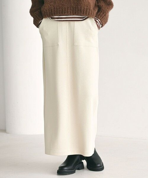 green label relaxing / グリーンレーベル リラクシング ロング・マキシ丈スカート | 【WEB限定】＜at ease＞ダブルフェイス タイト スカート | 詳細15