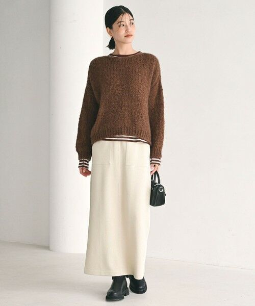 green label relaxing / グリーンレーベル リラクシング ロング・マキシ丈スカート | 【WEB限定】＜at ease＞ダブルフェイス タイト スカート | 詳細18