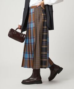 green label relaxing / グリーンレーベル リラクシング ロング・マキシ丈スカート | 【別注】＜O'NEIL of DUBLIN＞Patch80 プリーツスカート