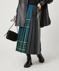 green label relaxing / グリーンレーベル リラクシング ロング・マキシ丈スカート | 【別注】＜O'NEIL of DUBLIN＞Patch80 プリーツスカート