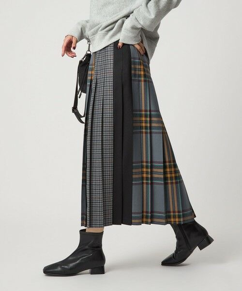 green label relaxing / グリーンレーベル リラクシング ロング・マキシ丈スカート | 【別注】＜O'NEIL of DUBLIN＞Patch80 プリーツスカート | 詳細4