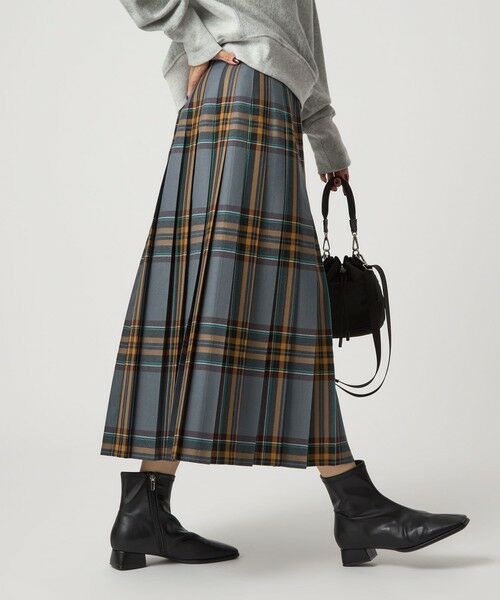 green label relaxing / グリーンレーベル リラクシング ロング・マキシ丈スカート | 【別注】＜O'NEIL of DUBLIN＞Patch80 プリーツスカート | 詳細5