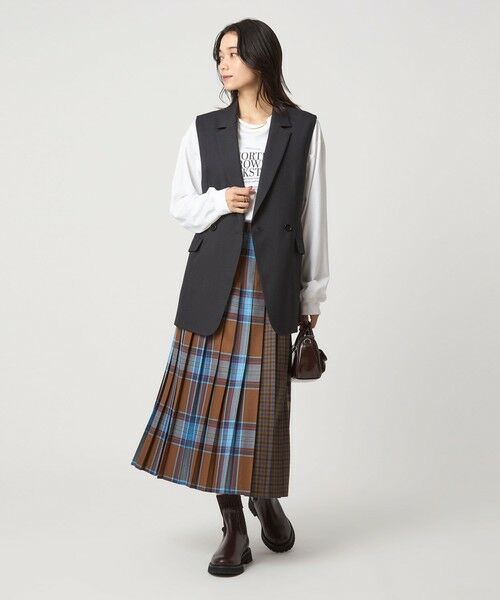 green label relaxing / グリーンレーベル リラクシング ロング・マキシ丈スカート | 【別注】＜O'NEIL of DUBLIN＞Patch80 プリーツスカート | 詳細17