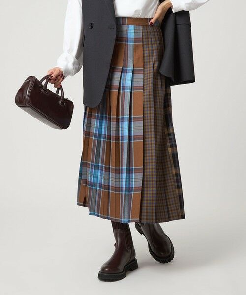 green label relaxing / グリーンレーベル リラクシング ロング・マキシ丈スカート | 【別注】＜O'NEIL of DUBLIN＞Patch80 プリーツスカート | 詳細15