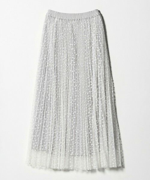green label relaxing / グリーンレーベル リラクシング ロング・マキシ丈スカート | ［size SHORT/TALLあり］2WAY チュール プリント プリーツ スカート | 詳細7
