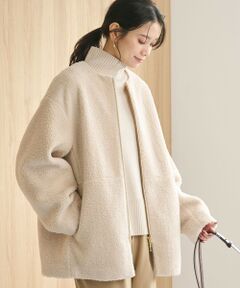 green label relaxing / グリーンレーベル リラクシング ブルゾン | ［size SHORTあり］ボア ノーカラー ブルゾン