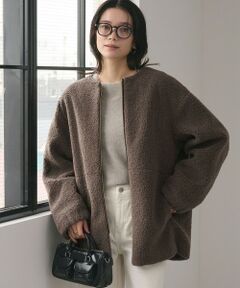 green label relaxing / グリーンレーベル リラクシング ブルゾン | ［size SHORTあり］ボア ノーカラー ブルゾン