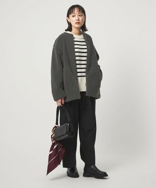 green label relaxing / グリーンレーベル リラクシング ブルゾン | ［size SHORTあり］ボア ノーカラー ブルゾン | 詳細6