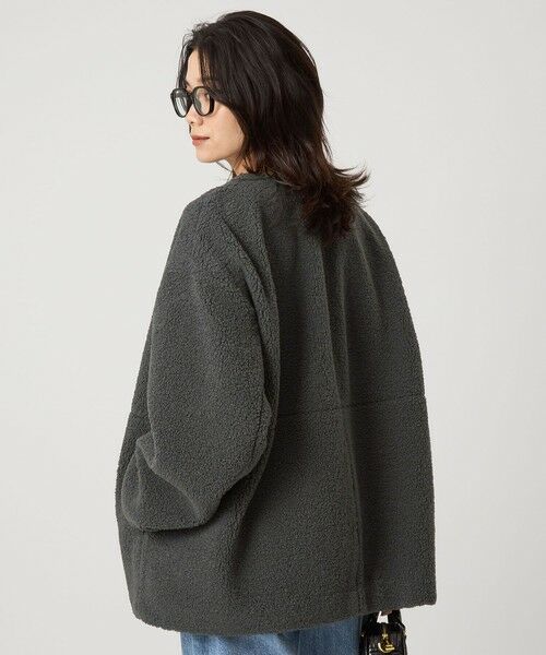 green label relaxing / グリーンレーベル リラクシング ブルゾン | ［size SHORTあり］ボア ノーカラー ブルゾン | 詳細8