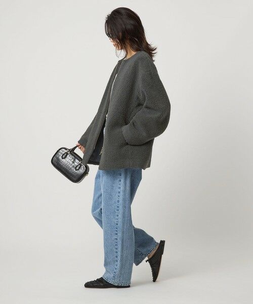 green label relaxing / グリーンレーベル リラクシング ブルゾン | ［size SHORTあり］ボア ノーカラー ブルゾン | 詳細13