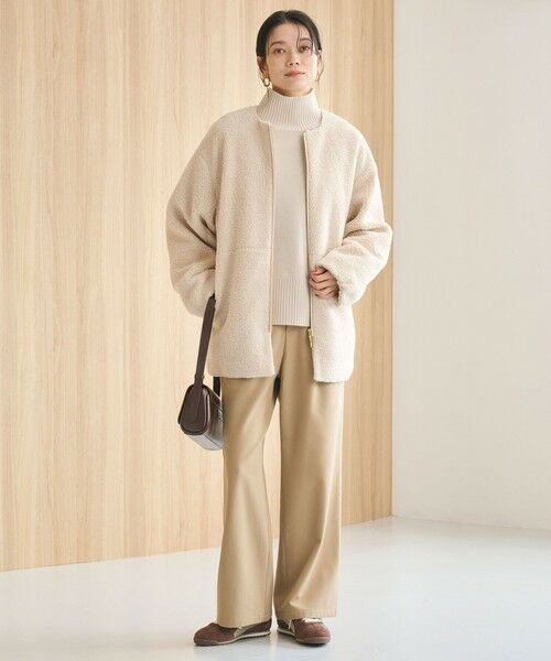 green label relaxing / グリーンレーベル リラクシング ブルゾン | ［size SHORTあり］ボア ノーカラー ブルゾン | 詳細18