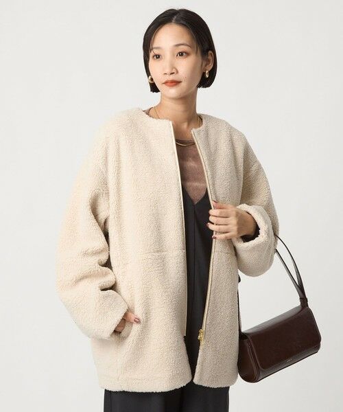 green label relaxing / グリーンレーベル リラクシング ブルゾン | ［size SHORTあり］ボア ノーカラー ブルゾン | 詳細21