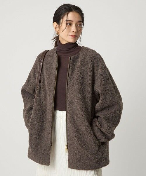 green label relaxing / グリーンレーベル リラクシング ブルゾン | ［size SHORTあり］ボア ノーカラー ブルゾン | 詳細30