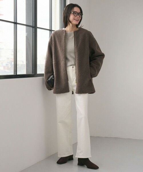 green label relaxing / グリーンレーベル リラクシング ブルゾン | ［size SHORTあり］ボア ノーカラー ブルゾン | 詳細29