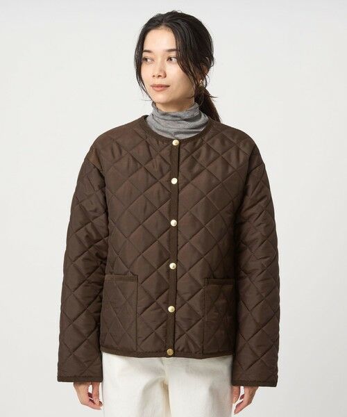 green label relaxing / グリーンレーベル リラクシング その他アウター | 【別注】＜Traditional Weatherwear＞ARKLEY Aライン キルティング ショート コート | 詳細13