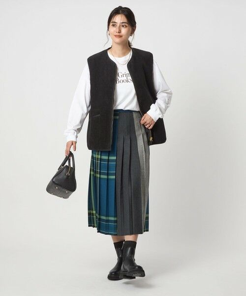 green label relaxing / グリーンレーベル リラクシング ベスト | 【別注】＜Barbour＞コーデュロイ×フェイクファー リバーシブル ベスト | 詳細7