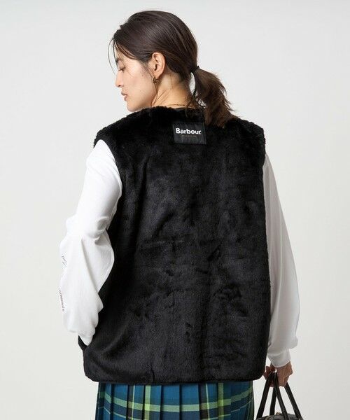 green label relaxing / グリーンレーベル リラクシング ベスト | 【別注】＜Barbour＞コーデュロイ×フェイクファー リバーシブル ベスト | 詳細2