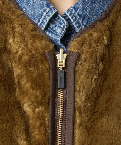 green label relaxing / グリーンレーベル リラクシング ベスト | 【別注】＜Barbour＞コーデュロイ×フェイクファー リバーシブル ベスト | 詳細22