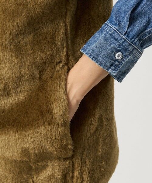 green label relaxing / グリーンレーベル リラクシング ベスト | 【別注】＜Barbour＞コーデュロイ×フェイクファー リバーシブル ベスト | 詳細24