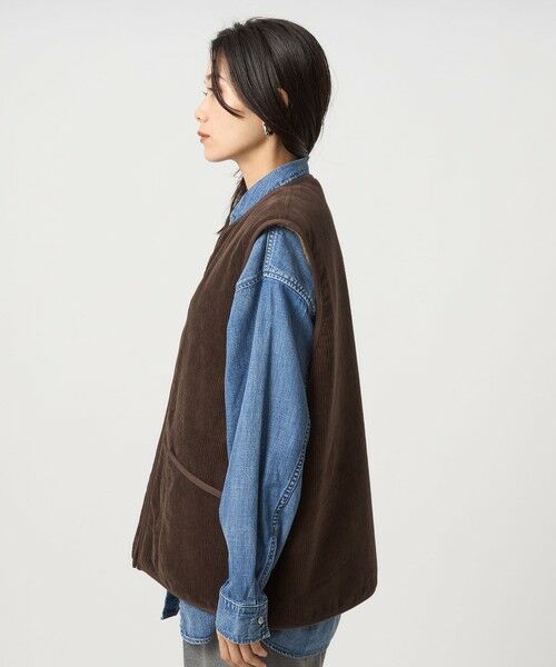 green label relaxing / グリーンレーベル リラクシング ベスト | 【別注】＜Barbour＞コーデュロイ×フェイクファー リバーシブル ベスト | 詳細27