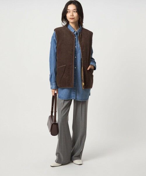 green label relaxing / グリーンレーベル リラクシング ベスト | 【別注】＜Barbour＞コーデュロイ×フェイクファー リバーシブル ベスト | 詳細17