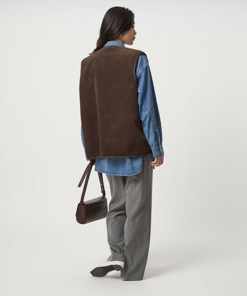 green label relaxing / グリーンレーベル リラクシング ベスト | 【別注】＜Barbour＞コーデュロイ×フェイクファー リバーシブル ベスト | 詳細18