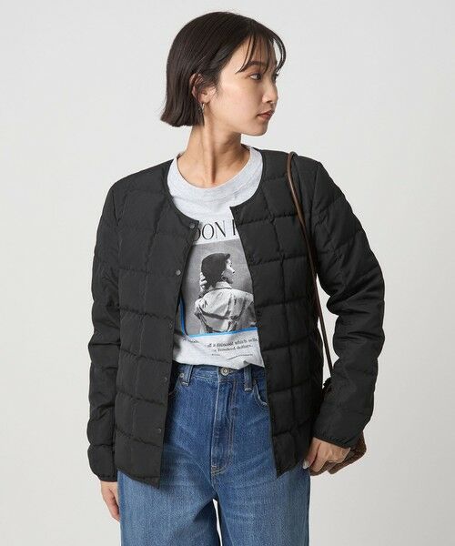 green label relaxing/グリーンレーベル リラクシング 【別注】<TAION>ボタン ショート ダウン BLACK FREE green label relaxing/グリーンレーベル リラクシング 【別注】<TAION>ボタン ショート ダウン BLACK FREE