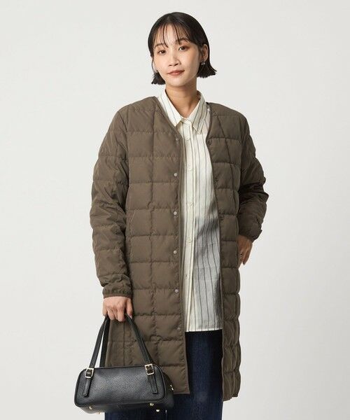 green label relaxing/グリーンレーベル リラクシング 【別注】<TAION>ボタン ロング ダウン MOCA FREE green label relaxing/グリーンレーベル リラクシング 【別注】<TAION>ボタン ロング ダウン MOCA FREE