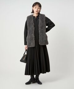 green label relaxing / グリーンレーベル リラクシング ロング・マキシ丈ワンピース | ［size SHORTあり］ワッシャー プリーツ ロングスリーブ ワンピース