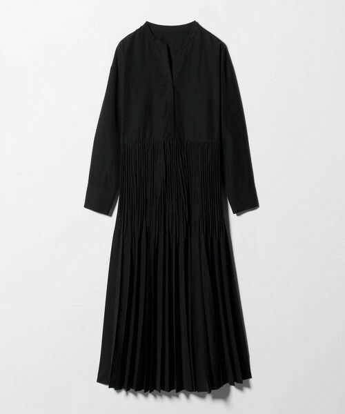 green label relaxing / グリーンレーベル リラクシング ロング・マキシ丈ワンピース | ［size SHORTあり］ワッシャー プリーツ ロングスリーブ ワンピース | 詳細5