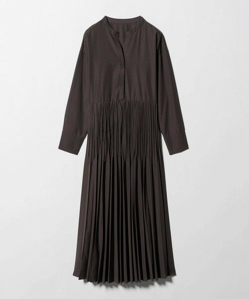 green label relaxing / グリーンレーベル リラクシング ロング・マキシ丈ワンピース | ［size SHORTあり］ワッシャー プリーツ ロングスリーブ ワンピース | 詳細12