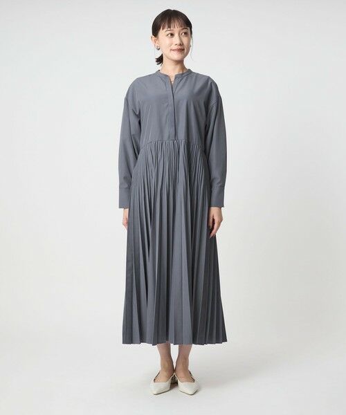 green label relaxing / グリーンレーベル リラクシング ロング・マキシ丈ワンピース | ［size SHORTあり］ワッシャー プリーツ ロングスリーブ ワンピース | 詳細23