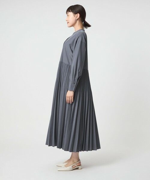 green label relaxing / グリーンレーベル リラクシング ロング・マキシ丈ワンピース | ［size SHORTあり］ワッシャー プリーツ ロングスリーブ ワンピース | 詳細24